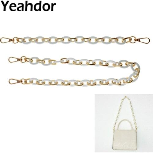 2Pcs New Acrylic Metal Bag Chain Strap For Handbags Handle Chic Shoulder Bag Strap Purse Shoulder Crossbody Bag Accessories