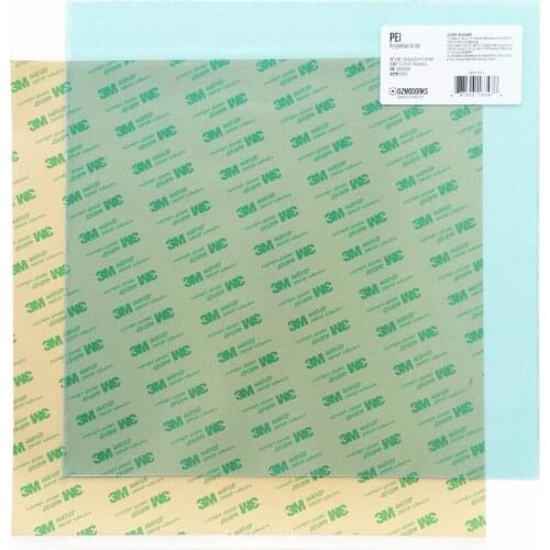 2pcs*120mm/8''/220mm/10''/12''/16''/500mm PEI Sheet 468MP Adhesive Tape 3D Printer Build Surface Polyetherimide duratron PEI 0.8