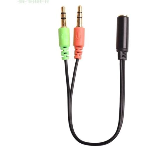 300PCS/LOT 3.5MM Extension Earphone Headphone Audio Splitter Cable Adapter Female to 2 Male wholesale AUX cable Free Shipping