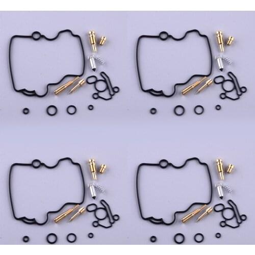 4 Sets Carburetor Repair Rebuild Kits Motorcycle Fit for Suzuki RF600R RF900R 1994 1995 1996