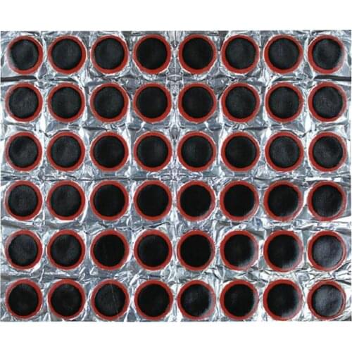 48pcs 25mm Round Bicycle Bike Tire Tyre Rubber Patch Piece Repair Tools Kits for Cycling Tyre Puncture Riding Equipments