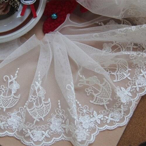 5 yards/bag new exquisite mesh palace umbrella lace DIY clothing headwear accessories