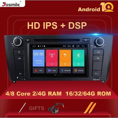 IPS DSP 8 Core Android 10 Car DVD Multimedia For BMW E87 BMW 1 Series E88 E82 E81 I20 Radio GPS Navigation Carplay Rear camera