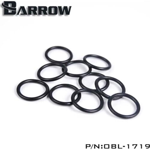 Barrow OBL-1719 OBL-1919 water cooler Replacement O-ring Set for Acrylic/Hard Tube (10pcs, Black) heatsink gadget