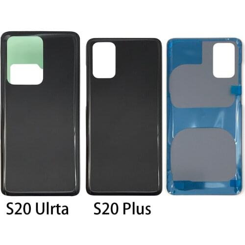 10Pcs/Lot For Samsung S20+ / S20 Ultra / S20 Plus Rear Back Battery Cover Door Glass Housing No Camera Lens Case With Logo