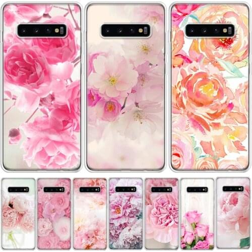Drawn Peony Delicate Flower Phone Case For Samsung GalaxyA90 A71 A70 A51 A50 A41 A40 A30 A21 A10 A9 A8 A7 A6Plus M30S A20E A01 A