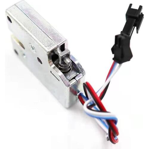 Solenoid lock DC 12V Mini Electric Lock Smart Cabinet Lock Cupboard Case Anti-Theft Lock Universal mailbox lockWith feedback