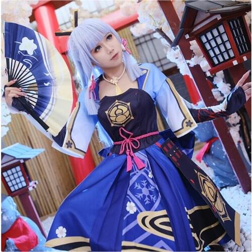 Game Cosplay Genshin Impact Costumes Anime Girl Dress Project Shen Li Ling Hua Cos Prop Accessories Set Lolita Skirt Halloween