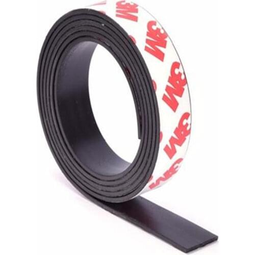 1set=5M High quality 10mm 15mm 20mm 25mm 3M Self-adhesive Flexible Magnetic Strip Rubber Magnet Tape magnet sheet
