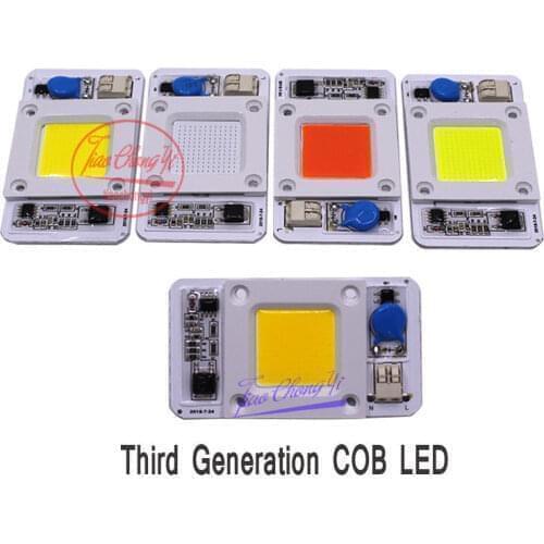 Hot 50W Hight Powr Grwoth COB LED AC-220V 110V No need driver Full Spectrum 380-840nm/white/Natural White/warm white