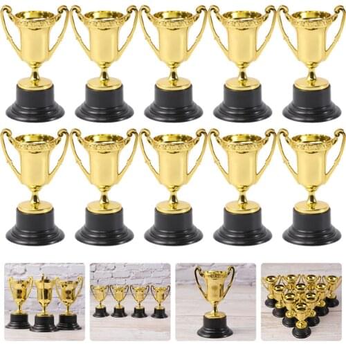 10pcs Mini Reward Prizes Award Trophies Prize Cup Models for Kids
