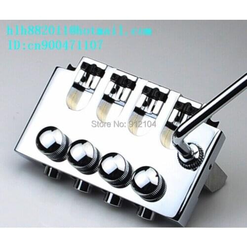 New 4 strings electric bass guitar double wave bridge in chrome L15