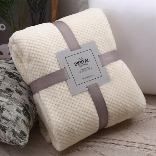 Blanketry Woollen blanket Bedclothes Bedroom accessories Bed Blanket Solid Super Soft Air-conditioned pet quilt comfortable New