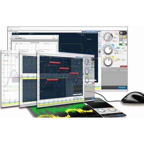 Portable Digital Oscilloscope USB Charging 2 Channels Bandwidth Virtual Lab Meters TB Sale