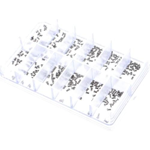 Micro Screws Nut for Watch Eyeglass Glasses Repair Kit with Organizer Box