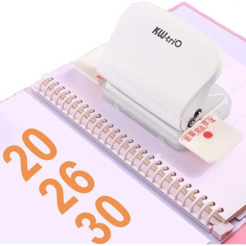 6-hole Punch Students' Manual Puncher, 20 holes for A5, 30-hole Puncher for A4 Loose Leaf Paper Notebook Refill Spiral