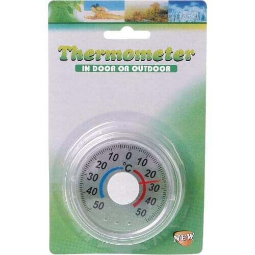Self adhesive Thermometer for Indoor Outdoor Window Wall Garden Home Greenhouse K9FA