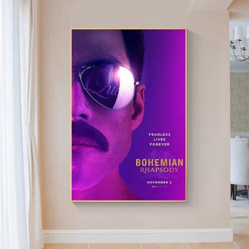 SP039 Silk Cloth Wall Poster Bohemian Rhapsody Freddie Mercury Queen Art Home Decoration Gift