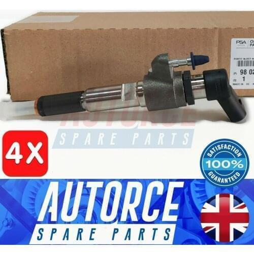 4X FUEL INJECTOR FOR PEUGEOT 207 308 3008 508 5008 PARTNER 1.6 HDI DIESEL FITS 1980ET, 1791017, AV6Q9F593AD, Y65013H50C