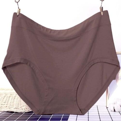 Plus Size women Panties modal cotton soft Sexy Underwear Women High Waist Ultrathin Breathable underpants 65-150kg