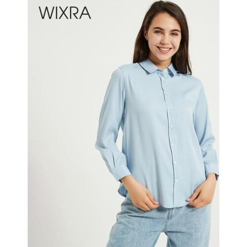 Женские джинсовые рубашки Wixra China At AliExpress