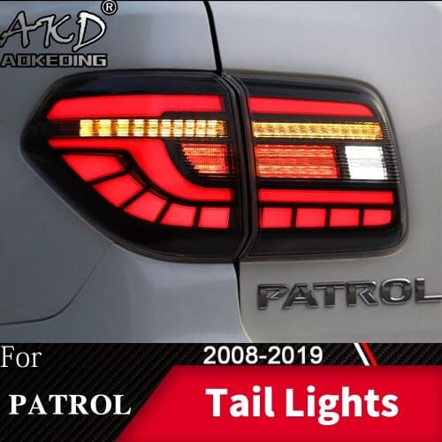 Tail Lamp For Car Nissan Patrol Y62 2008-2019 LED Tail Lights Fog Lights Daytime Running Lights DRL Tuning Cars Accessories