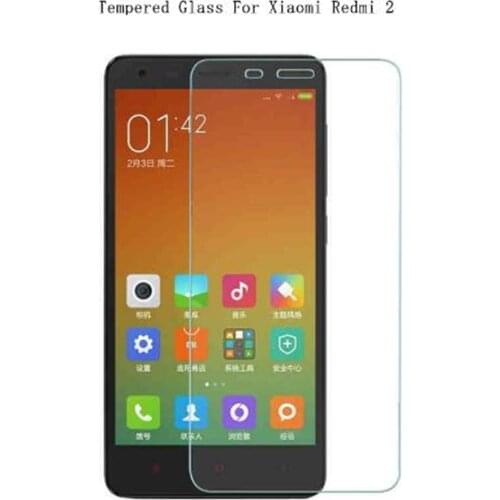 For Xiaomi Redmi 2 tempered glass 9H 2.5D High Quality Screen Protector Film For Hongmi 2 Red rice Cell Phone