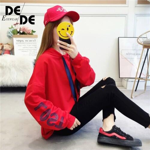 Womens printed sweatshirt loose letter comfortable female coat