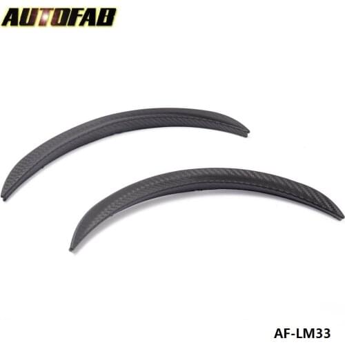 1 Pair 13" Carbon Texture Diffuser Fender Flares Lip For Chevy Wheel Wall Panel AF-LM33