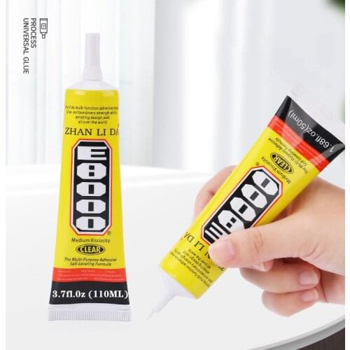 110ml E8000 Strong Liquid Glue Clothes Fabric Clear Leather Adhesive Jewelry Stationery Phone Screen Instant Earphone