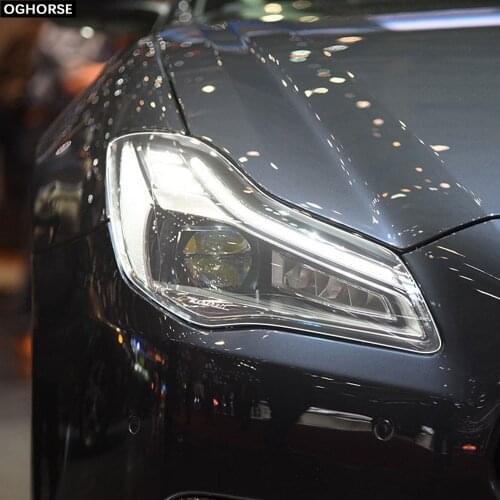 2 Pcs Car Headlight Protective Film Headlamp Transparent TPU Decal Sticker For Maserati Ghibl Levante Quattroporte Accessories