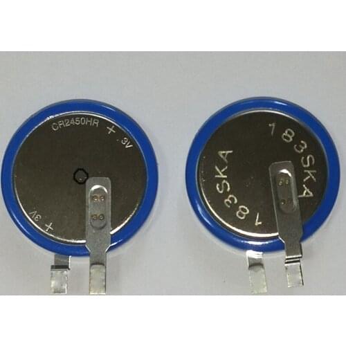 2 pcs/lot button battery CR2450HR 3V High temperature battery new original