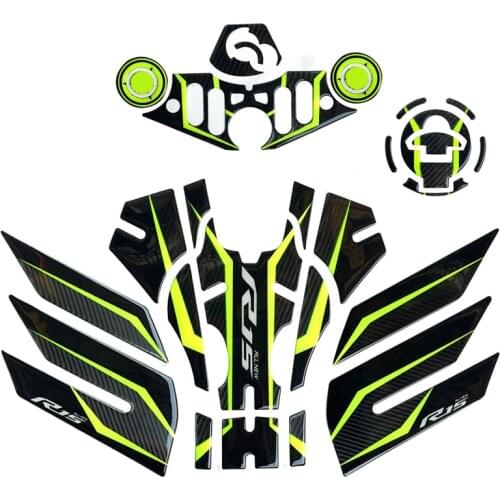 3D HRC Resin Gel Motorcycle Tank Pad Sticker Decal Emblem for YAMAHA R1 R6 XJR YZF