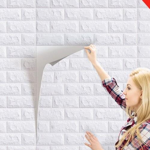 70*77cm 3d stereo wall stickers bedroom warm decoration background wall wallpaper foam brick waterproof moisture stickers