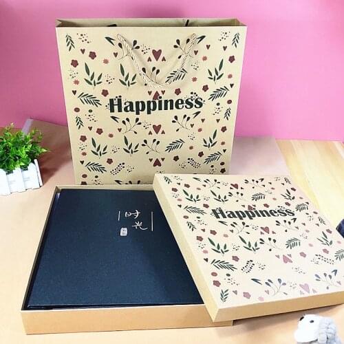 Album DIY Handmade Album Growing Record Book Baby Self-Paste 6-Inch Album Large Capacity Family Photo Album