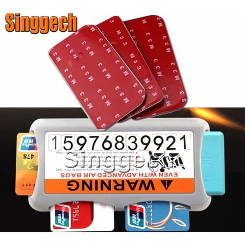 Car Styling Carring Bag For Audi A3 A4 B6 B8 B7 B5 A6 C5 C6 Q5 A5 Q7 TT A1 S3 S4 S5 S6 with car stickers Temporary Parking Card