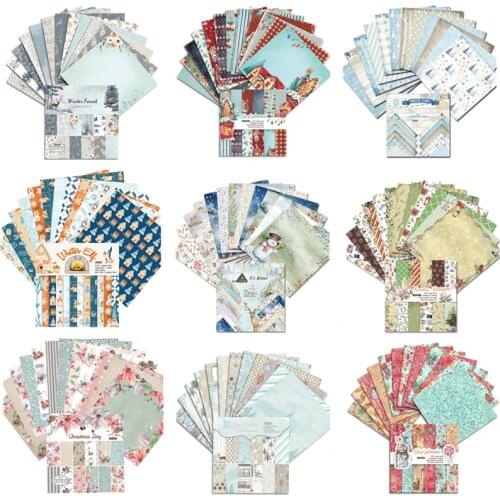 6" 12 Sheets Its Snow Christmas Scrapbooking Origami Art Background Paper Card Making DIY Photo Ablum Card Making Craft