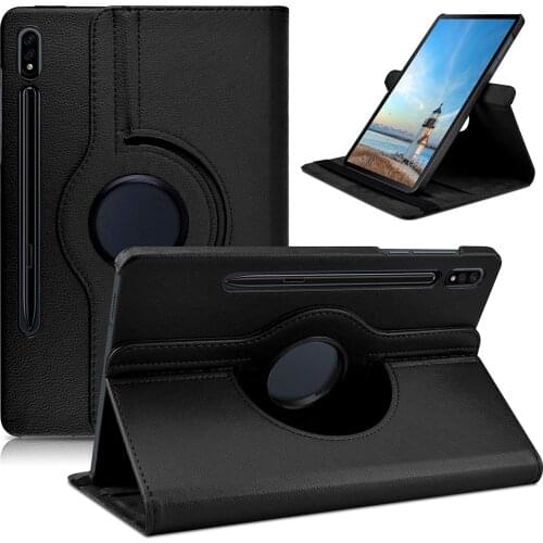 360 Degree Rotating Flip Smart Kickstand Stand Pu Leather Tablet Case Cover For Samsung Galaxy Tab S7 2020 11 Inch SM-T870/T875