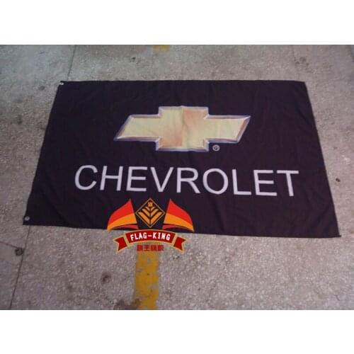 Chevrolet racing team flag,chevrolet racing banner,90*150CM polyster flagking brand flag