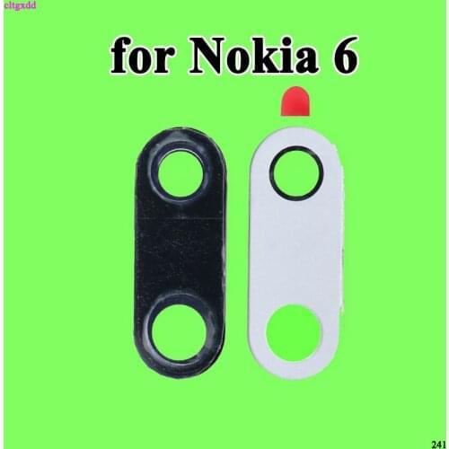 Cltgxdd 1pcs New For Nokia 6 TA-1000 6 2nd Back Rear Camera Glass Lens Cover Replacement Parts with Adhesive Sticker
