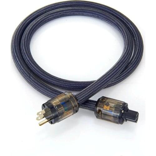 Hi-end OFC Copper US Version Power Cable, P-004+C-004 power plug connector Extension power cable, mains audio power cable