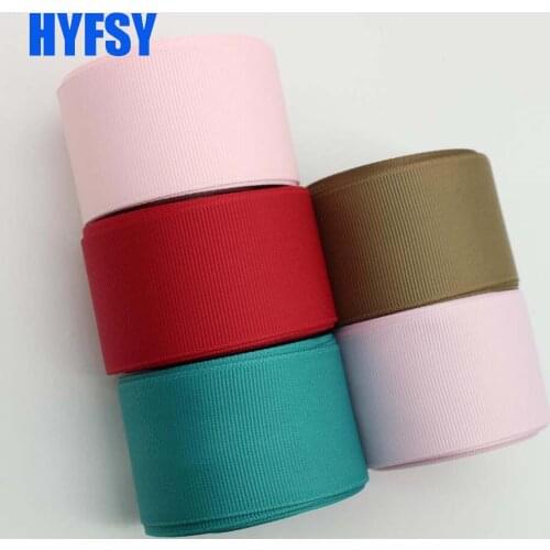 Hyfsy 10021 38mm Ribbon solid color 10 yards DIY handmade materials gift packaging double-sided Grosgrain ribbons