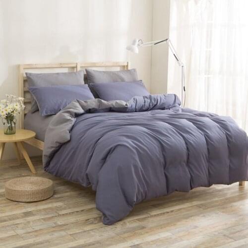 Classic solid Bedding sets Skin friendly cotton duvet cover set Twin Full Queen King Size Quilt cover Bed Sheet Pillowcases sets