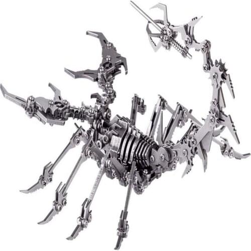 Scorpion King Jigsaw Puzzle 3D Metal Model DIY Assembled Scorpion King Stainless Steel Removable Model Jigsaw