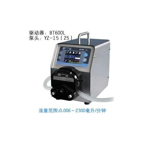 BT600L YT15 Intelligent peristaltic pump Adjustable High Big Flow Control Lab Liquid Pump 0.006-2300 ml/min