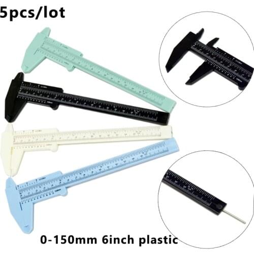 Microblading Eyebrow Measuring GAUGE Permanent Makeup brow ruler caliper 0-150mm 6inch plastic caliper vernier caliper 5pcs/lot