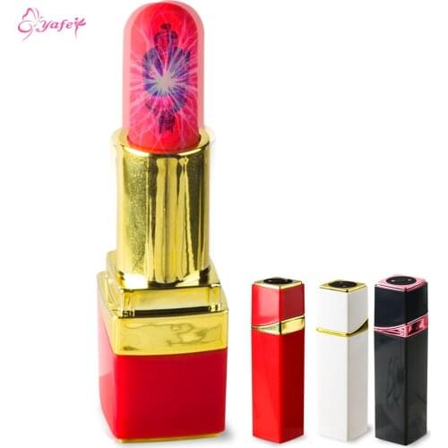 YAFEI Mini discreet lipstick vibrator waterproof vibration vibrating egg bullet massage female sex toy USB charging