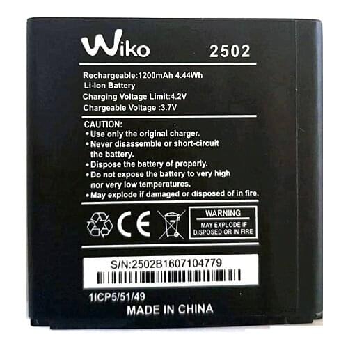 New 2502 Battery Replacement For WIKO 2502 SUNNY Mobile Phone battery Batteries +Tracking Code