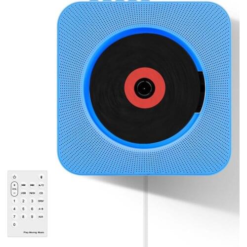 Cable-pulling switch Wall Mountable CD Player Portable Bluetooth Music Player with Remote Control Cable-pulling switch