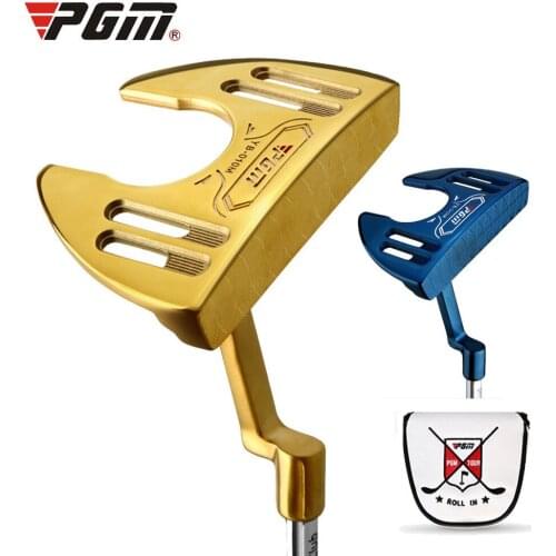 PGM Golf Club With Sight Line, Large Grip Putter Stainless Steel Shaft Traning Equipment Suitable For Golf Driving Range
